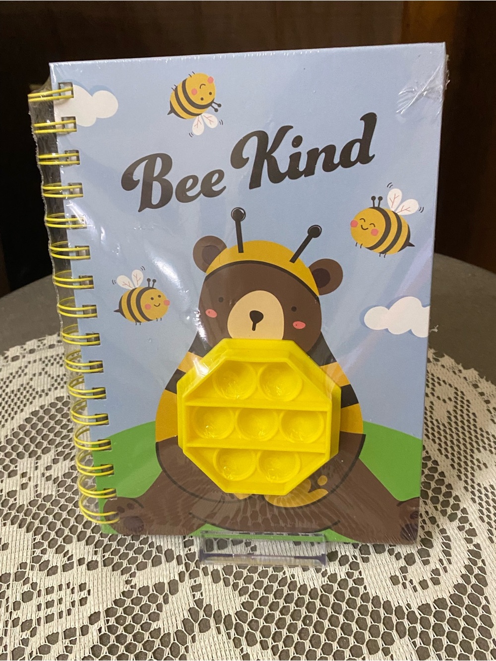 Bee Kind Yellow Pop-It Spiral Notebook/Journal